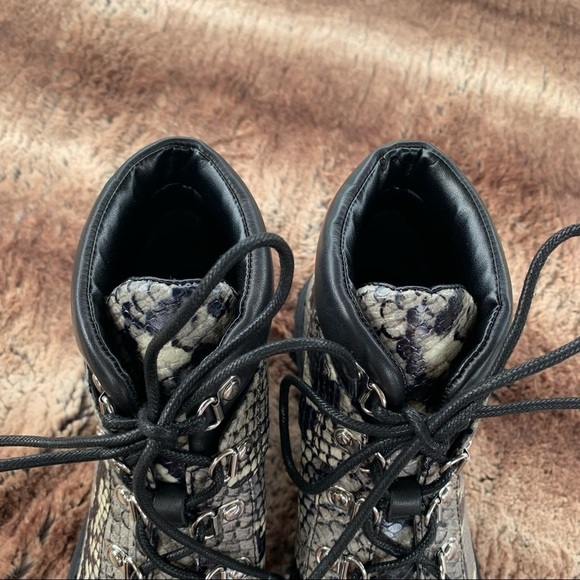 Marc Fisher Nula Grey Multi Snakeskin Boot - Picture 9 of 12